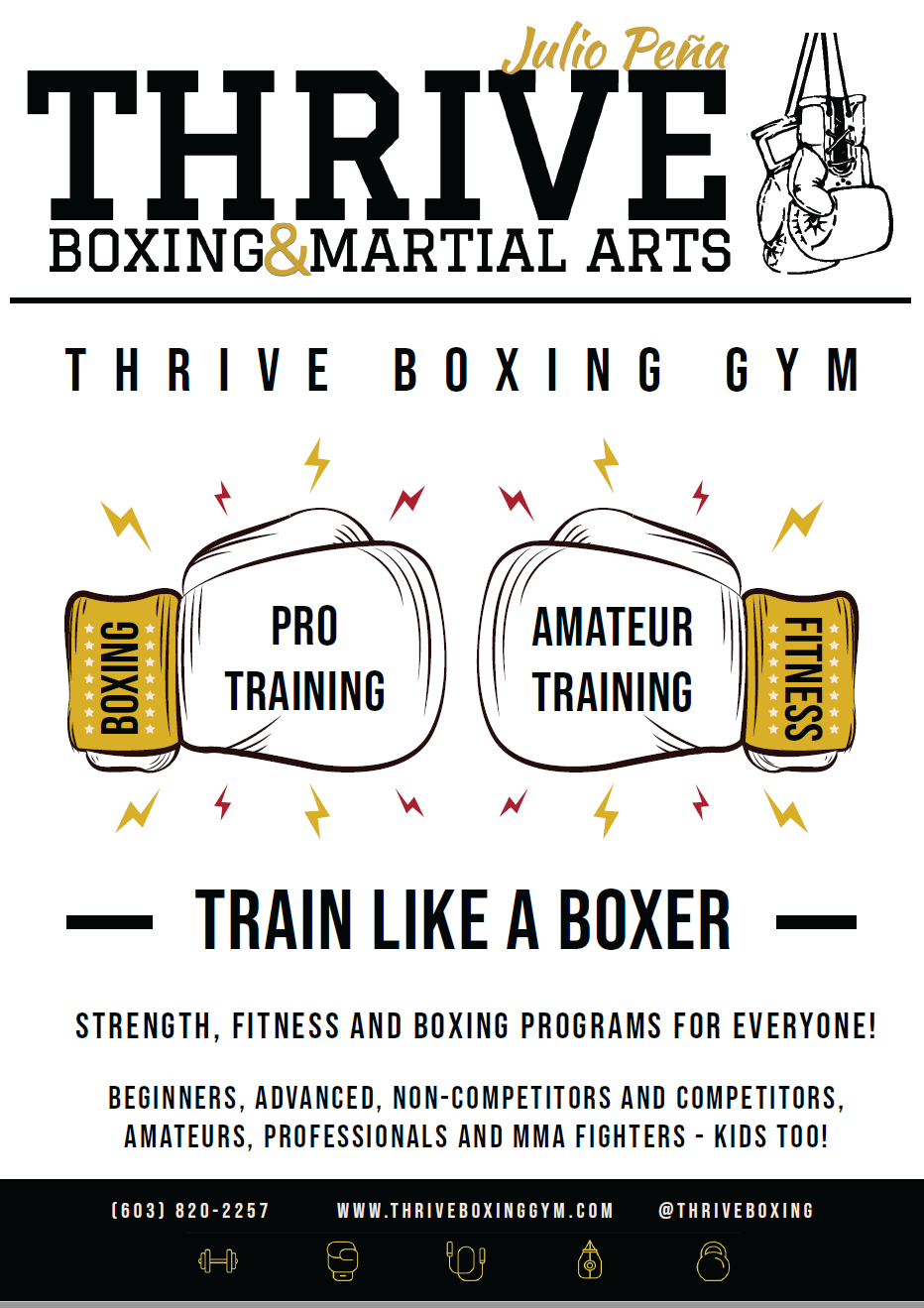 Thrive Boxing Gym Flyer